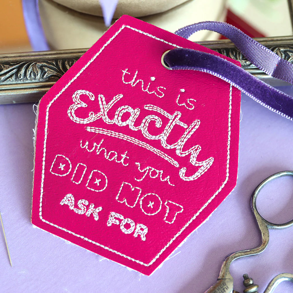 Crafted with Honesty Gift Tag - Did Not Ask For (In-the-Hoop) - Image 3