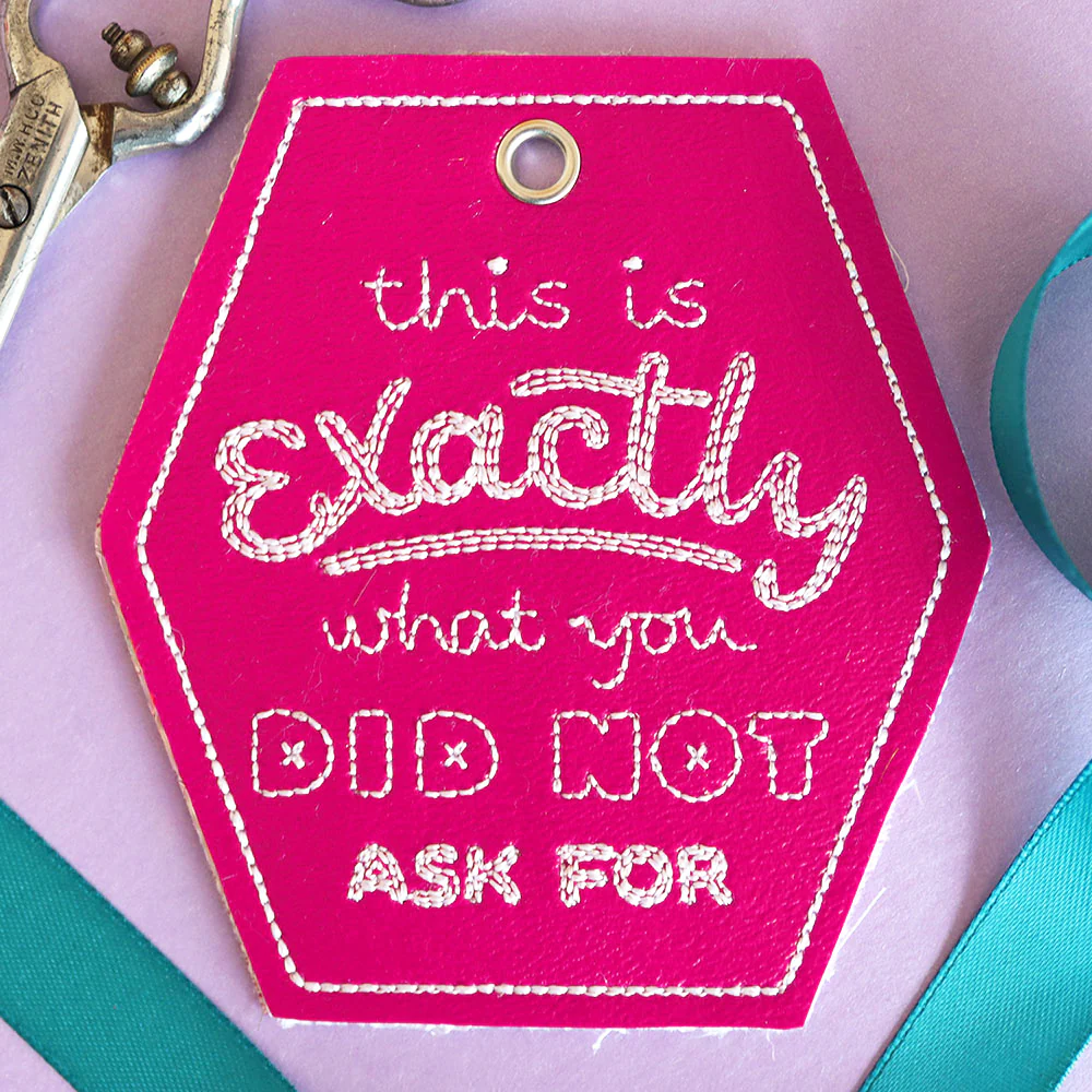 Crafted with Honesty Gift Tag - Did Not Ask For (In-the-Hoop) - Image 5