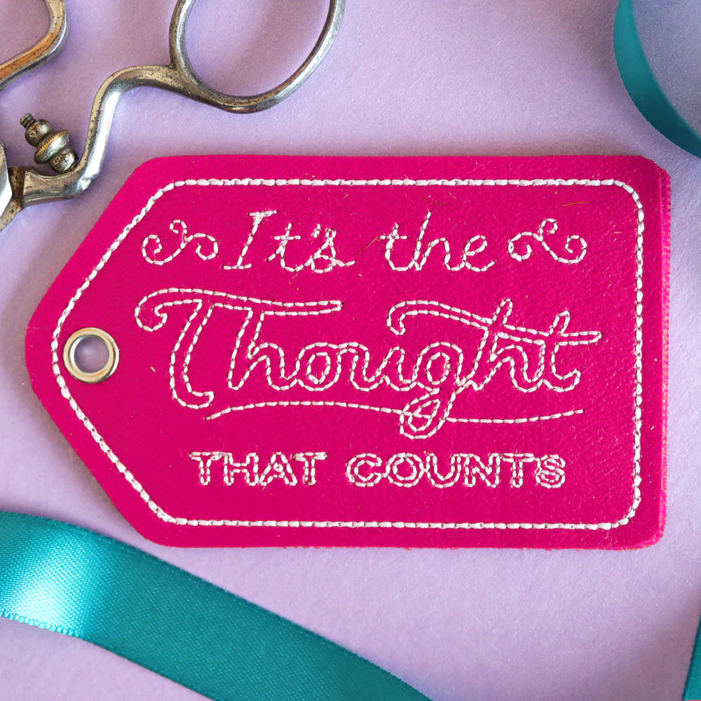 Crafted with Honesty Gift Tag - Thought That Counts (In-the-Hoop) - Image 5