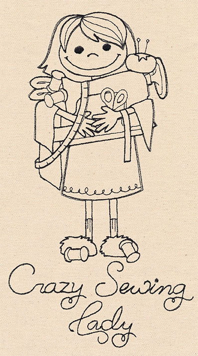 Crazy Sewing Lady - Image 5