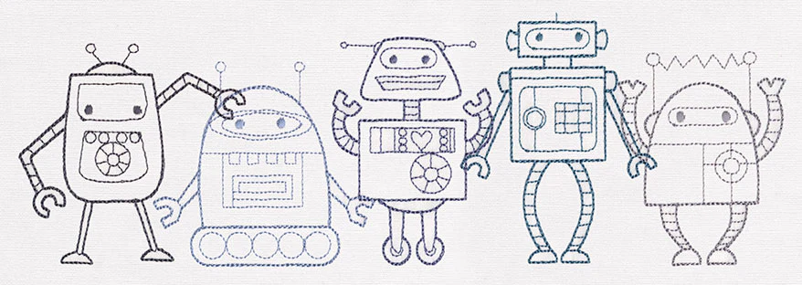 Creature Feature - Robot Border