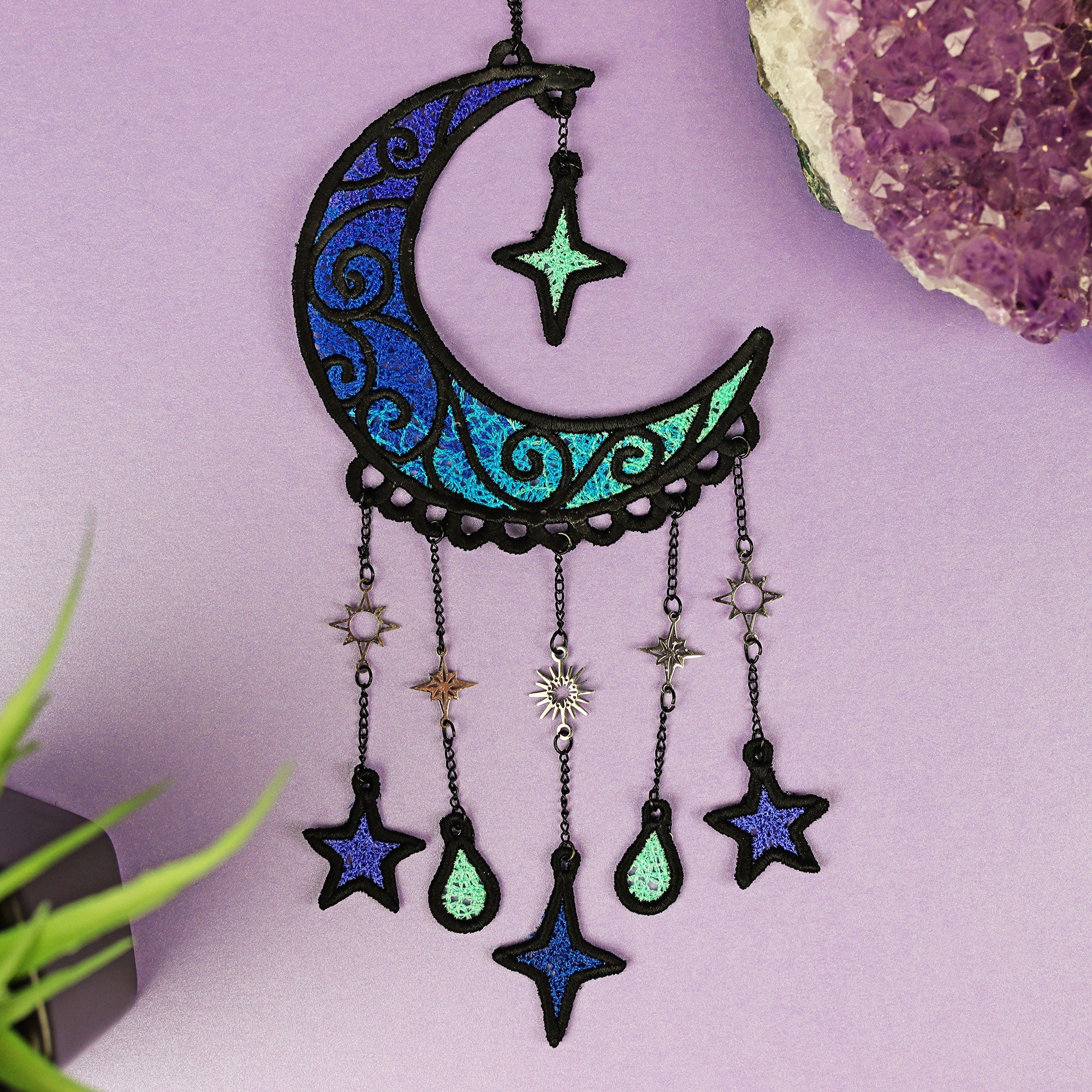 Crescent Moon & Stars Set (Lace) - Image 3