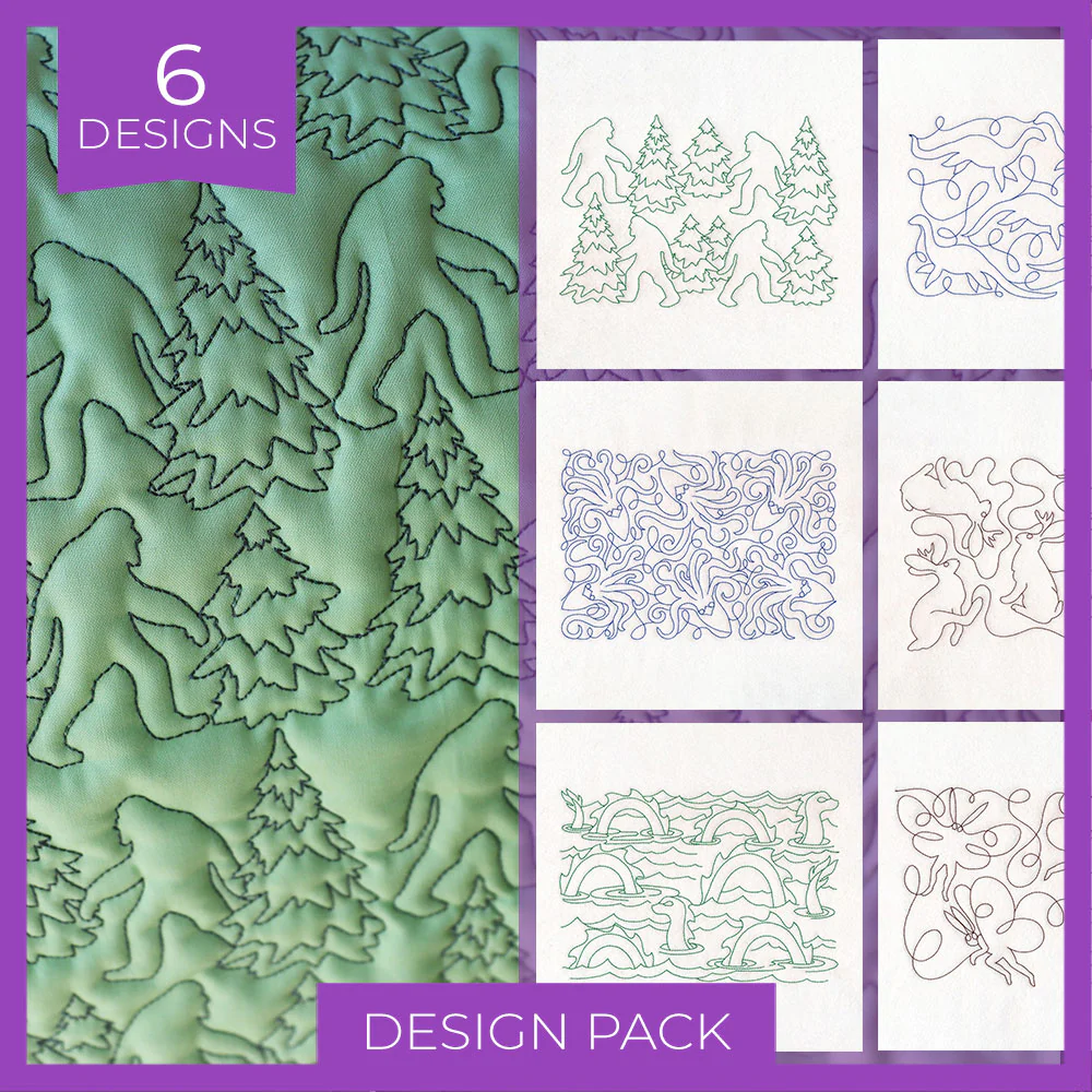 Cryptid Creatures (Edge-to-Edge Quilting) Design Pack - Image 5
