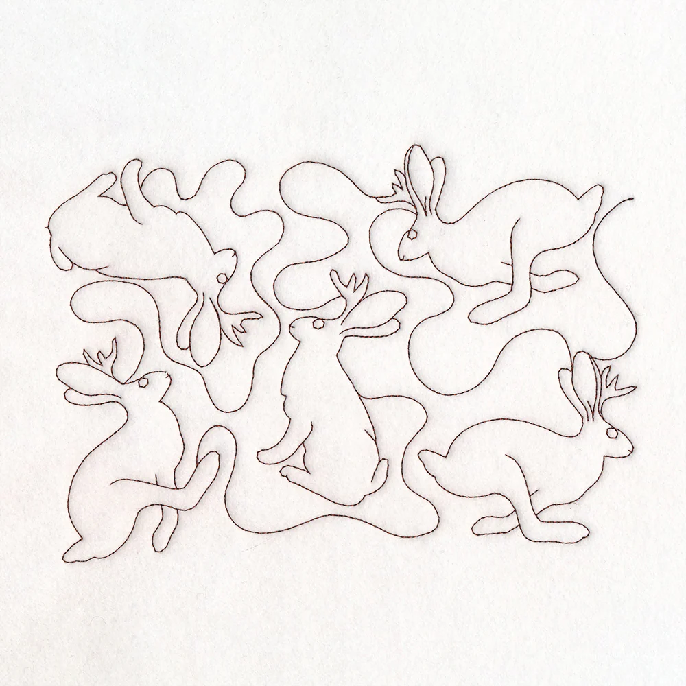 Cryptid Creatures - Jackalope (Edge-to-Edge Quilting) - Image 6