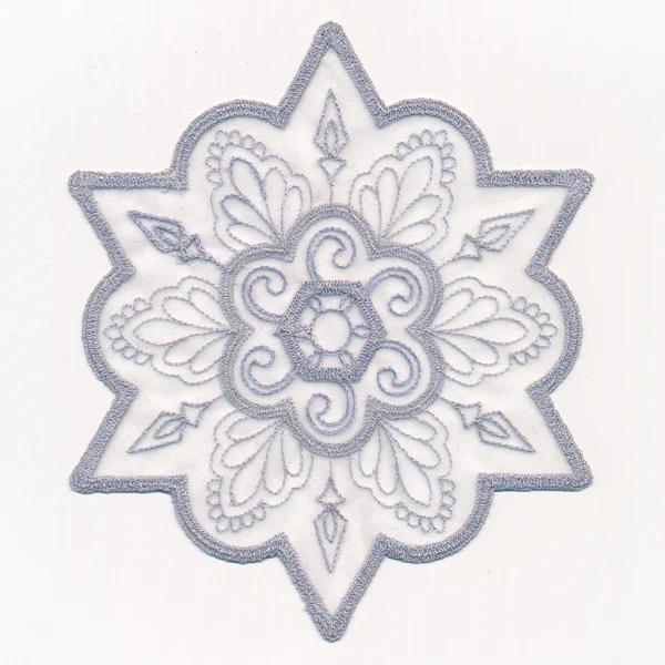 Crystal Snowflake 1 (Freestanding Organza) - Image 4