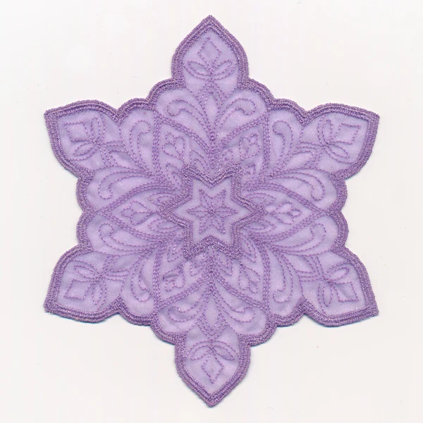 Crystal Snowflake 3 (Freestanding Organza)