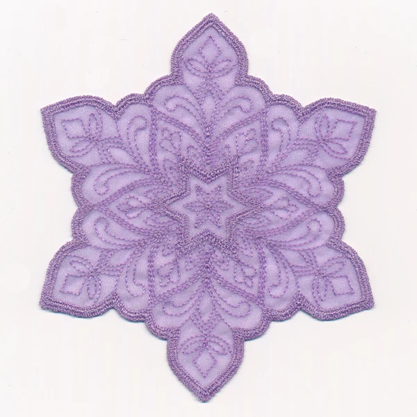 Crystal Snowflake 3 (Freestanding Organza) - Image 2