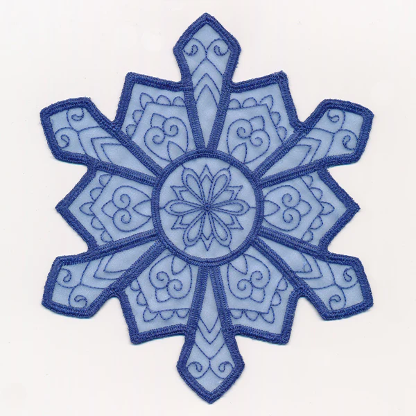 Crystal Snowflake 4 (Freestanding Organza)