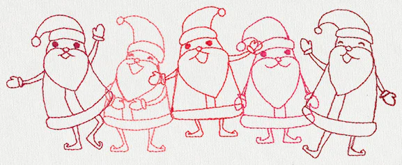 Dancing Santa Border - Image 3