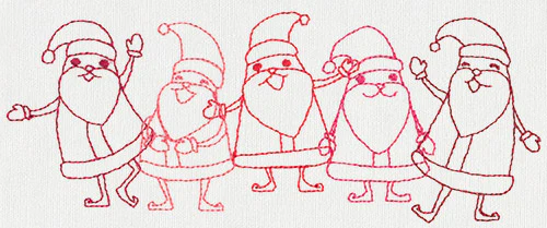 Dancing Santa Border - Image 4