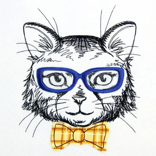 Dapper Cat (Vinyl Applique)