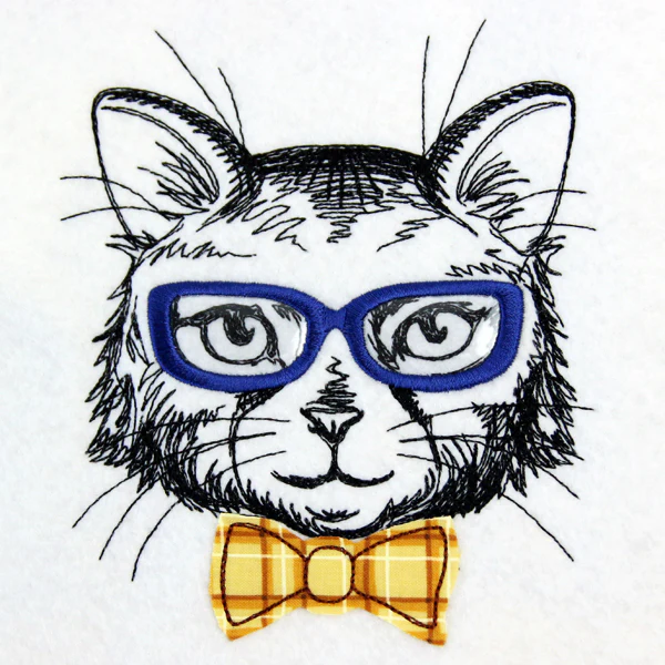 Dapper Cat (Vinyl Applique) - Image 2