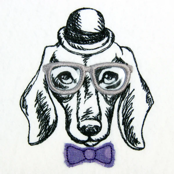 Dapper Dachshund (Vinyl Applique) - Image 3