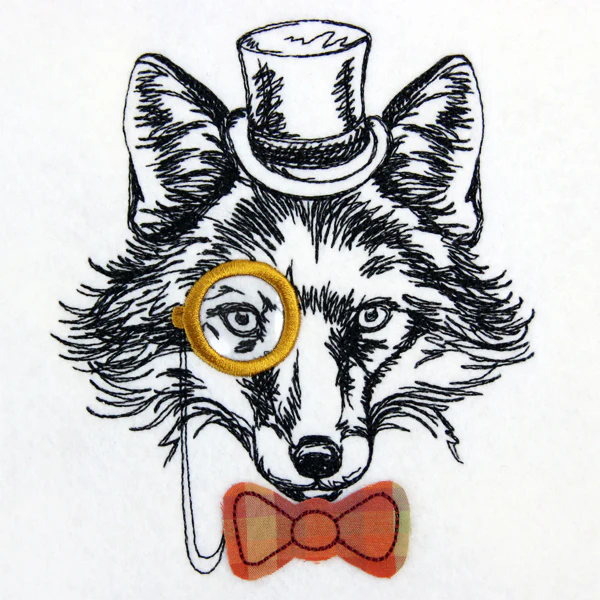 Dapper Fox (Vinyl Applique) - Image 3