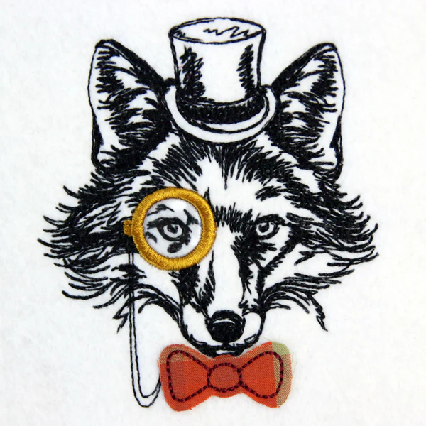 Dapper Fox (Vinyl Applique) - Image 4