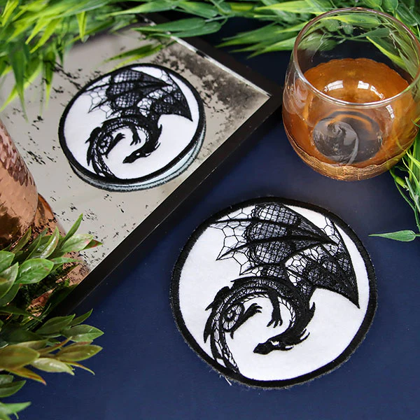 Dark Creatures Dragon Coaster (In-the-Hoop) - Image 6