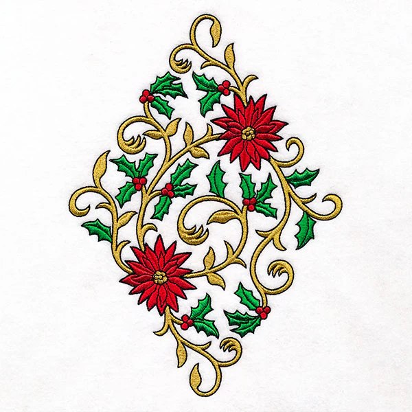 Decadent for Christmas Poinsettia and Holly Diamond - Image 2