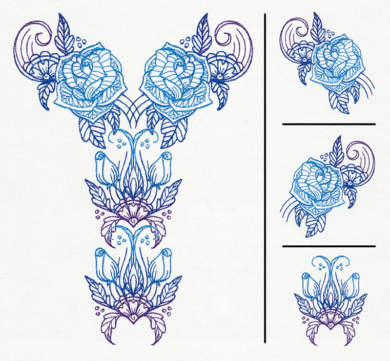 Delicate Bloom Neckline (Split) - Image 3