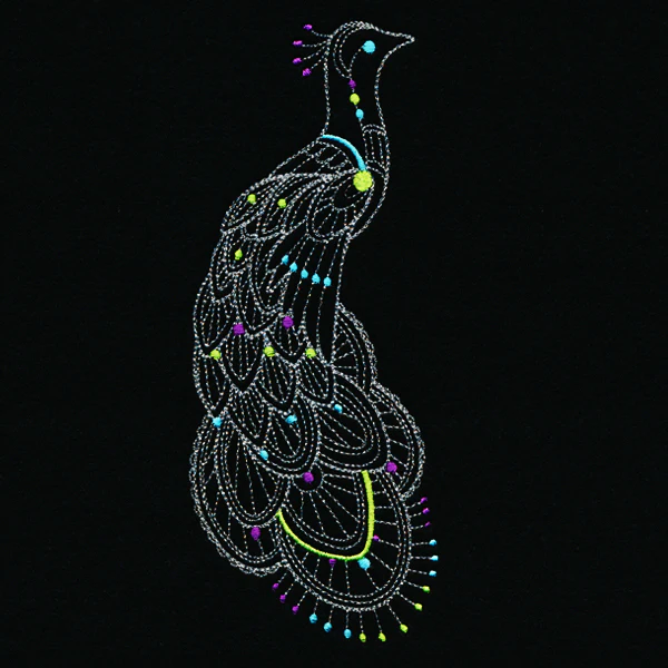 Delicate Boho Peacock - Image 3