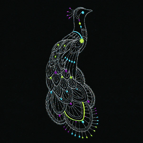 Delicate Boho Peacock - Image 4