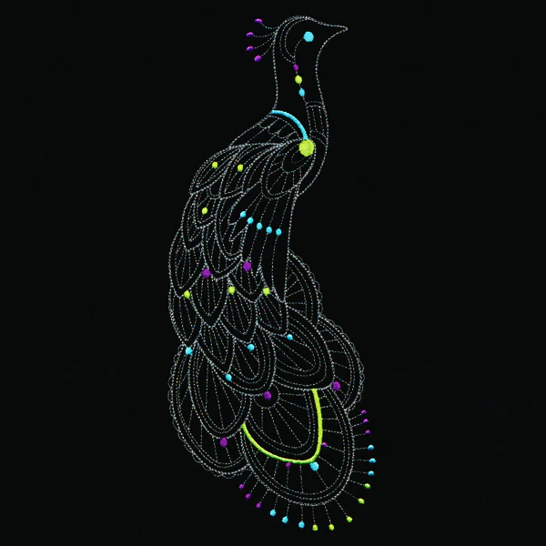 Delicate Boho Peacock - Image 6