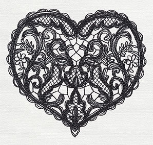 Delicate Lacy Heart - Image 4