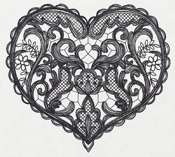 Delicate Lacy Heart - Image 5