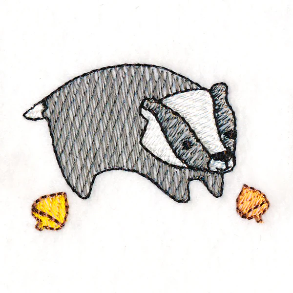 Delightful Woodland Badger