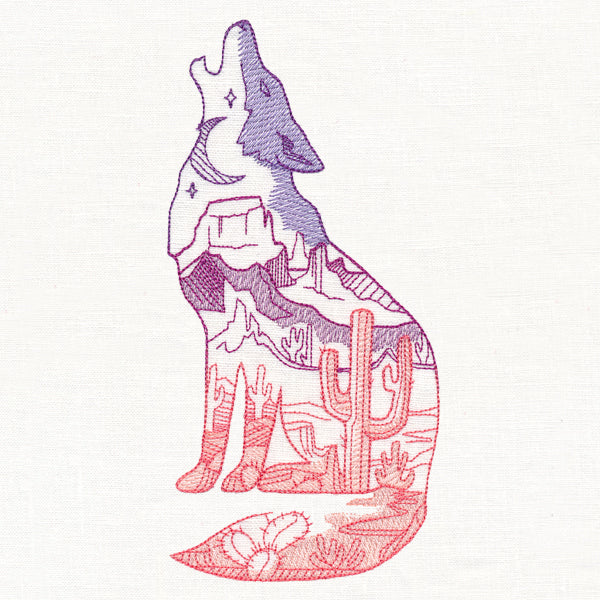 Desert Scene Coyote - Image 3