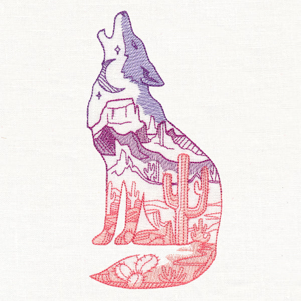 Desert Scene Coyote - Image 4