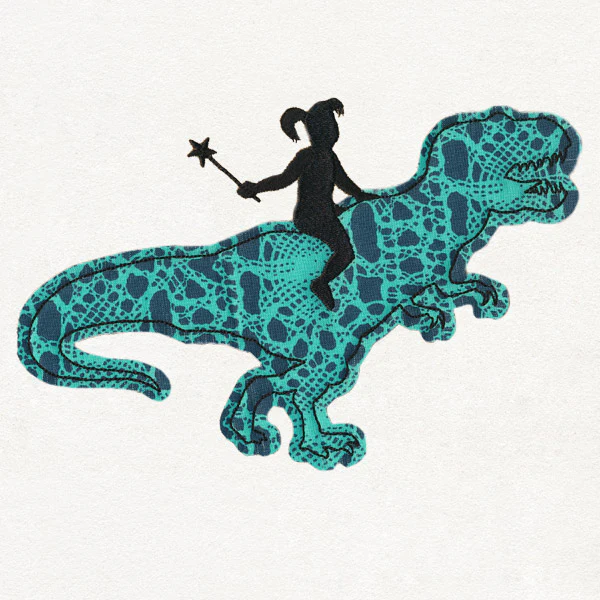 Dino Girl (Applique) - Image 2