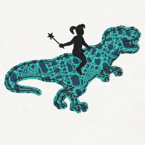Dino Girl (Applique) - Image 3