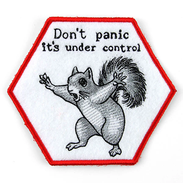 Don't Panic Squirrel Coaster (In-the-Hoop) - Image 3