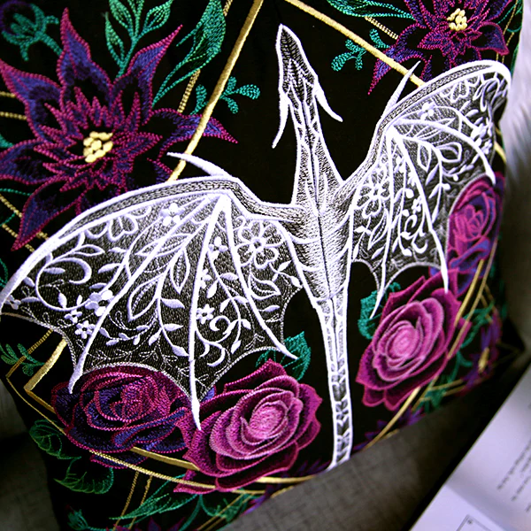 Dragon & Flowers Panel Scene - Bottom Left - Image 3