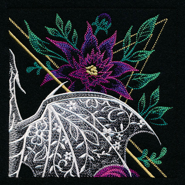 Dragon & Flowers Panel Scene - Top Right - Image 9