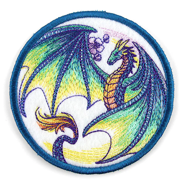 Dragon in Flight Coaster (In-the-Hoop) - Image 3