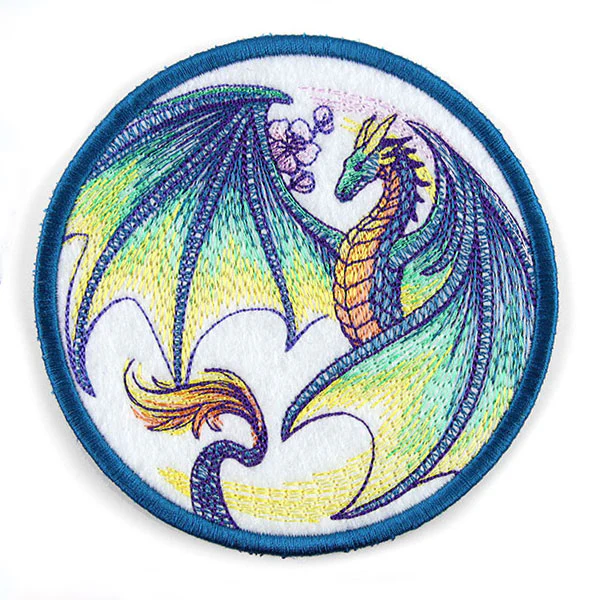 Dragon in Flight Coaster (In-the-Hoop) - Image 5