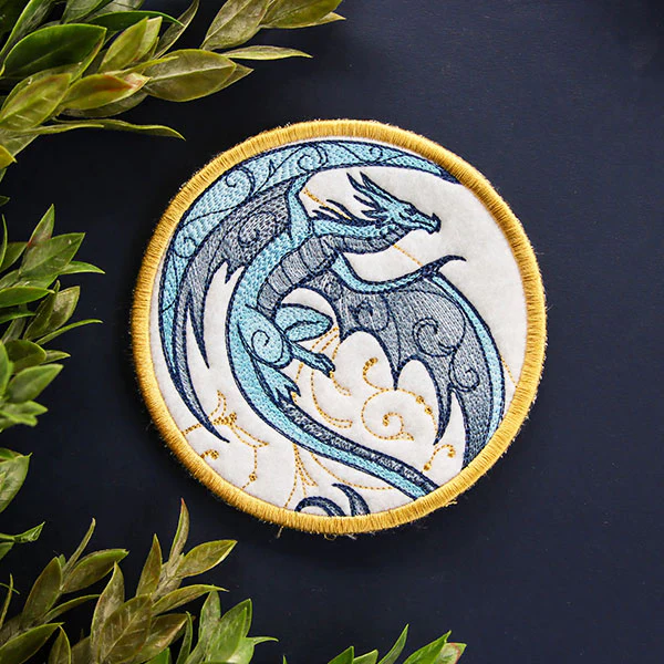 Dragon Spirals Coaster (In-the-Hoop) - Image 5
