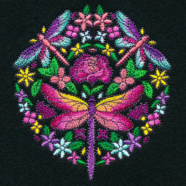 Dragonfly Kaleidoscope Circle - Image 3