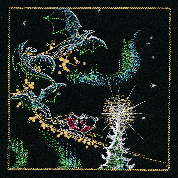 Dragons & Gingerbread Christmas Panel 2 - Image 5