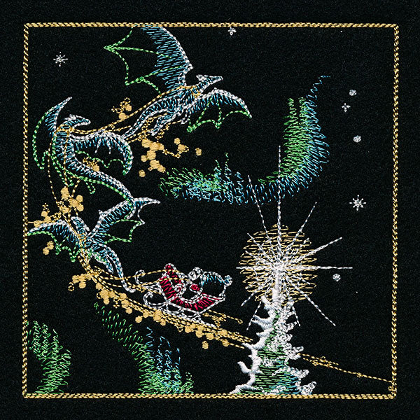 Dragons & Gingerbread Christmas Panel 2 - Image 7
