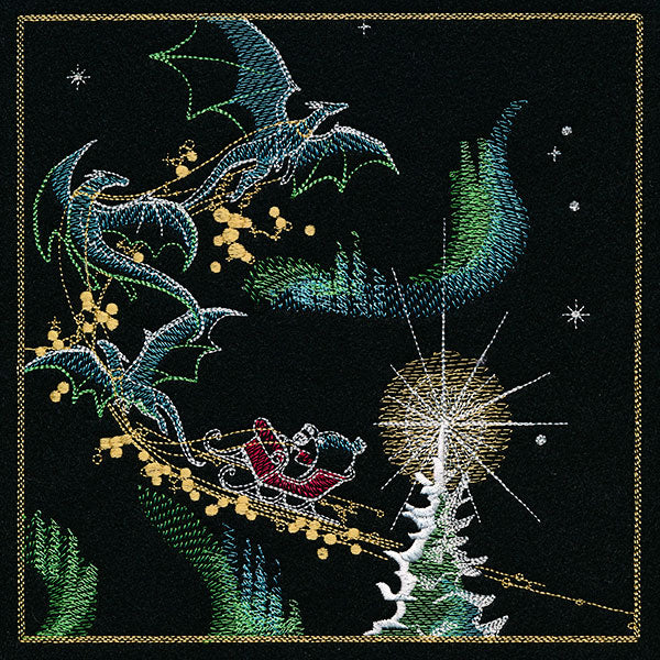 Dragons & Gingerbread Christmas Panel 2 - Image 9