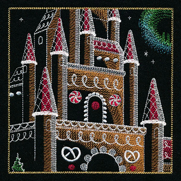 Dragons & Gingerbread Christmas Panel 3 - Image 5