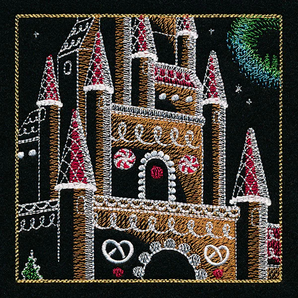 Dragons & Gingerbread Christmas Panel 3 - Image 7