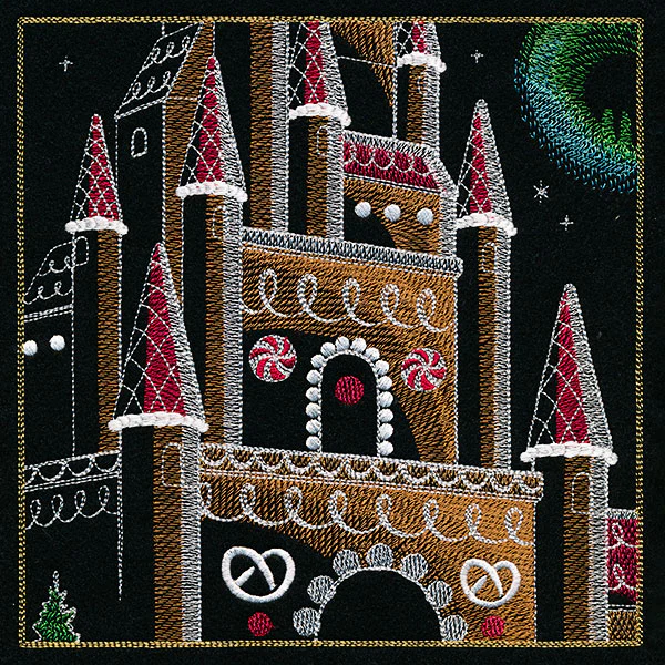 Dragons & Gingerbread Christmas Panel 3 - Image 9