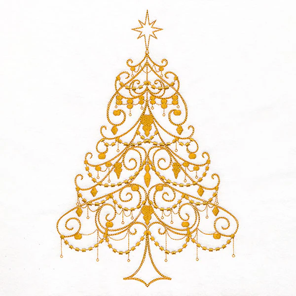 Draped in Splendor Christmas Tree