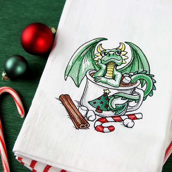 Dreaming Hot Cocoa Dragon - Image 2