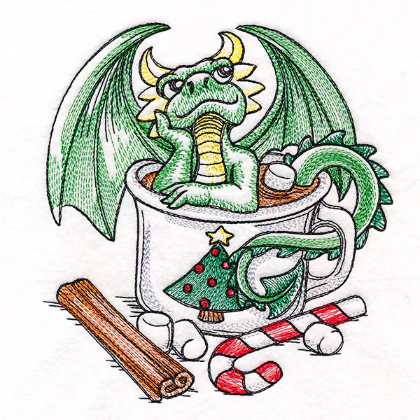 Dreaming Hot Cocoa Dragon - Image 3