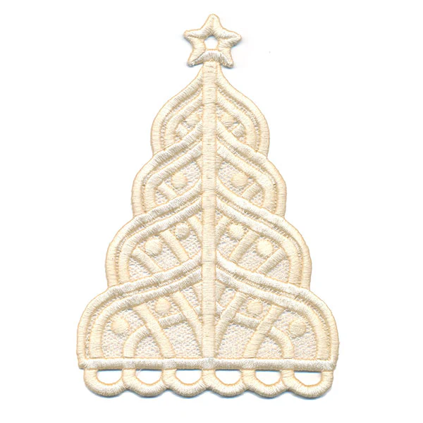 Elegance & Fringe Christmas Tree (Lace) - Image 2