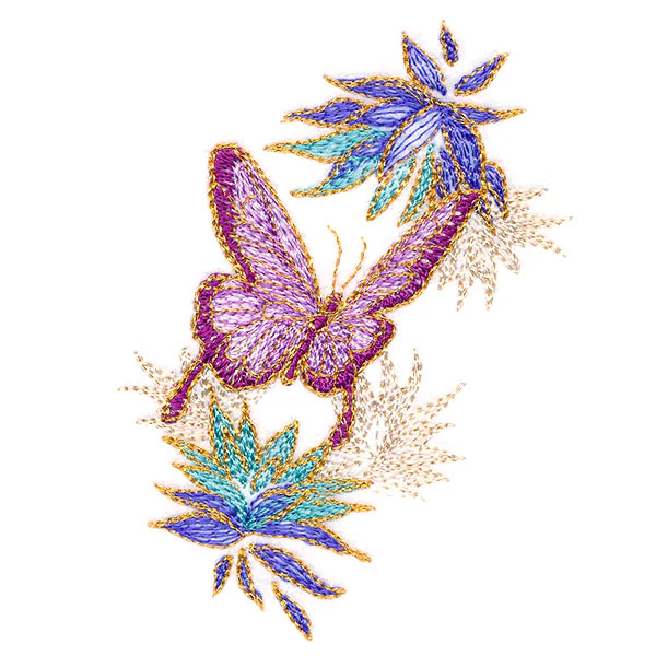 Elegant Butterfly and Blooms - Image 7